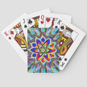 UFO Atomic Rainbow Playing Cards