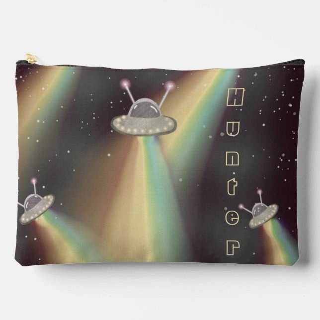 UFO Attack on Earth alien pencil case Accessory Pouch (Front)