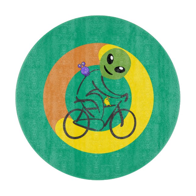 UFO bike team race Cutting Board (Front)