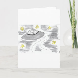 UFO Birthday Card