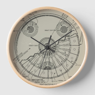 UFO Blueprint Clock