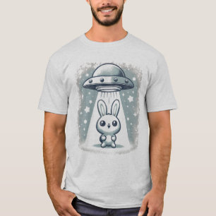 UFO Bunny - Adorable and Whimsical Alien Encounter T-Shirt