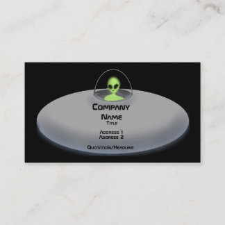 UFO business card