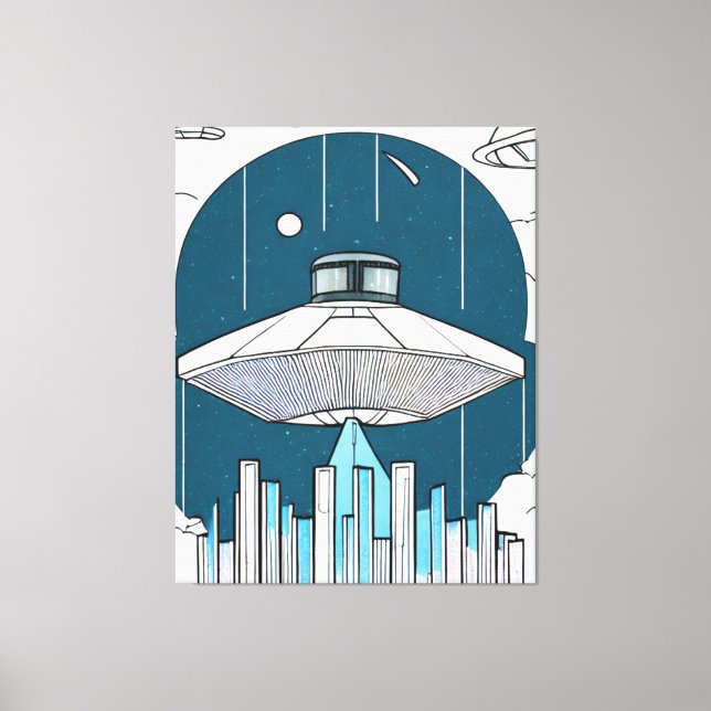 Ufo Canvas Print (Front)