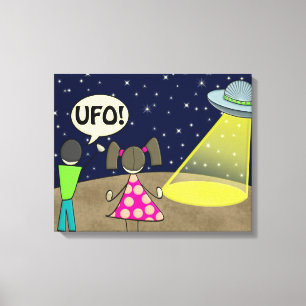 UFO CANVAS PRINT