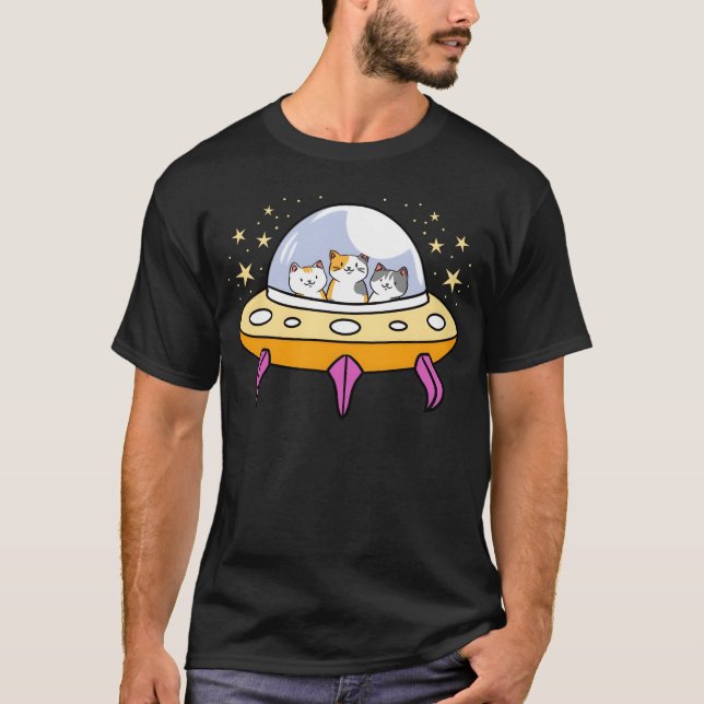 UFO Cat for Cat Lover boy T-Shirt (Front)