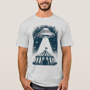 UFO Circus Tent - Alien Encounter Design T-Shirt