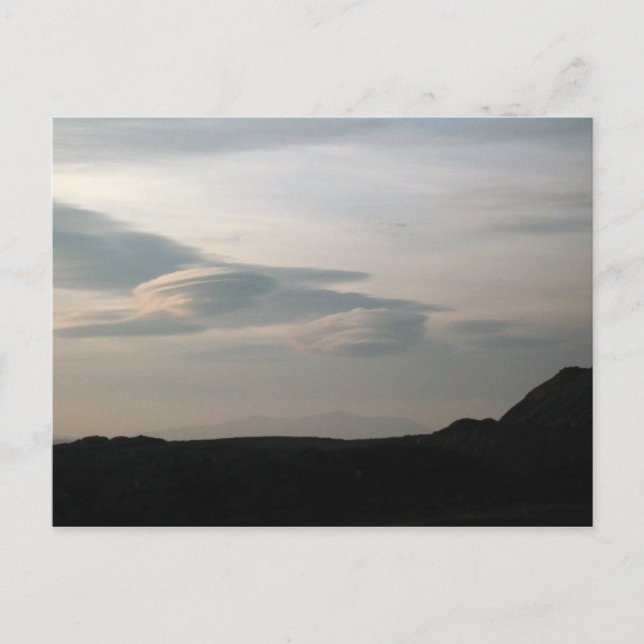 UFO clouds Postcard (Front)