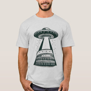 UFO Colosseum - Unique and Whimsical Encounter T-Shirt