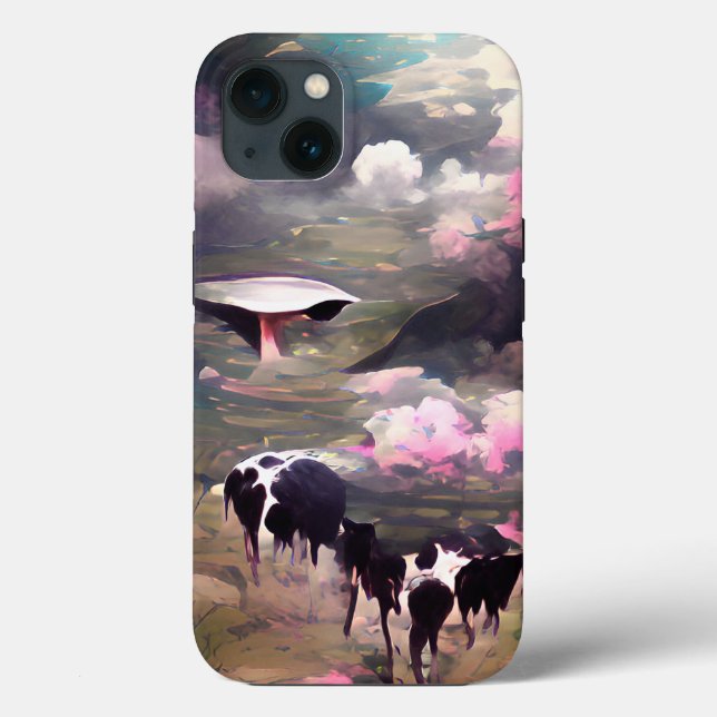 UFO Cow Abduction Case-Mate iPhone Case (Back)