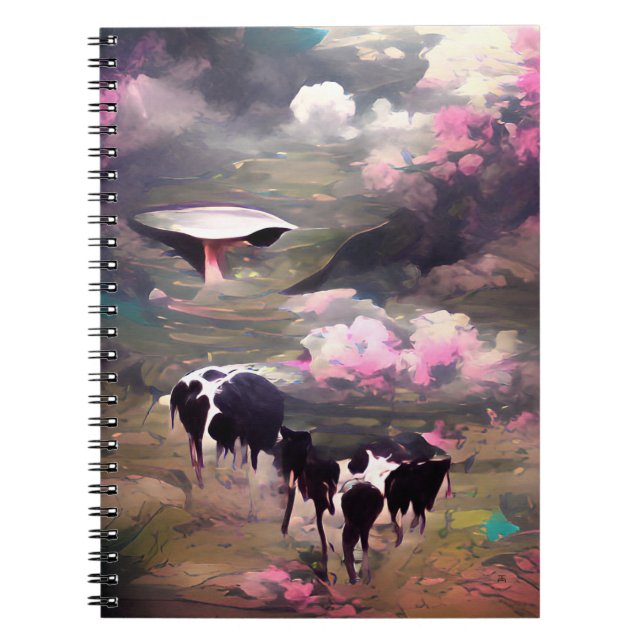 UFO Cow Abduction Notebook (Front)