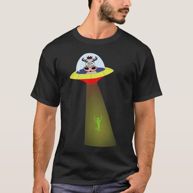 UFO Cow vs. Alien Shirt (Front)