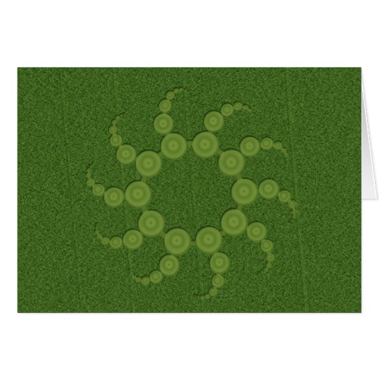 UFO Crop Circles Card