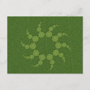 UFO Crop Circles Postcard