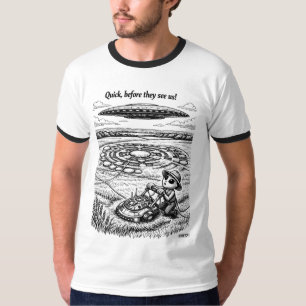 UFO CROP CIRCLES -Quick - T-Shirt