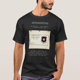 UFO - Declassified DOW-UAP-D049, LS,Vandenberg AFB T-Shirt