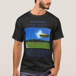 UFO - Declassified FBI SEP23SightingCompositSketck T-Shirt