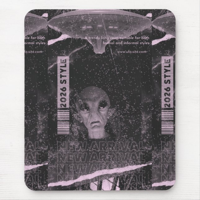 UFO design Mouse Mat (Front)