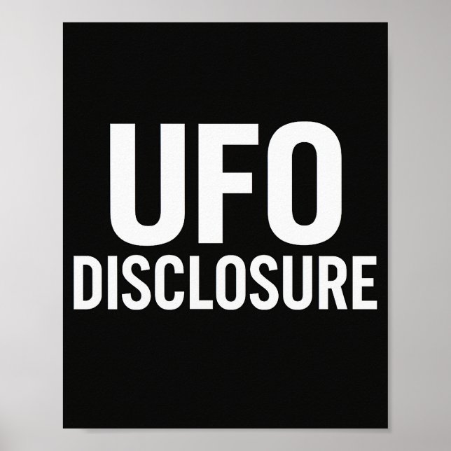 UFO Disclosure Poster (Front)