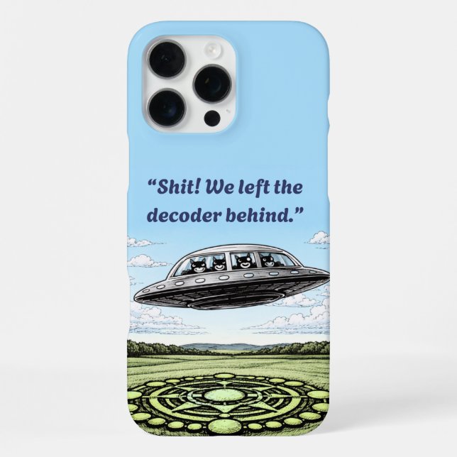 Ufo dog CG17s iPhone Case (Back)