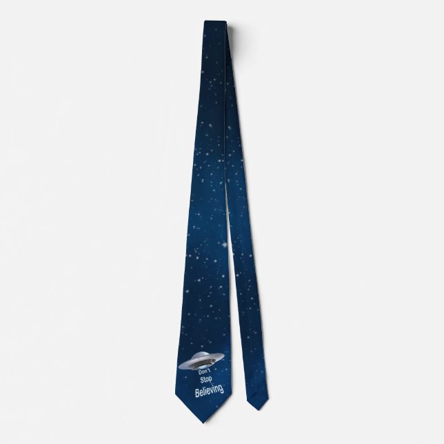 UFO "Don't Stop Believing" Tie (Front)