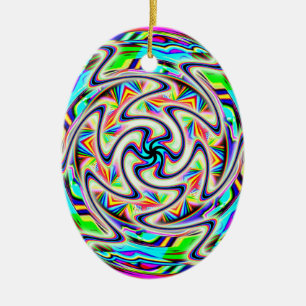 UFO engine FTL Drive (add words) Ceramic Tree Decoration