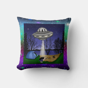 UFO Extraterrestrial Abduction Alien Cushion