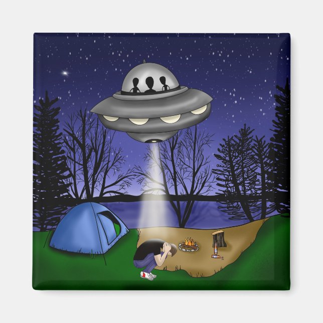 UFO Extraterrestrial Abduction Alien   Magnet (Front)
