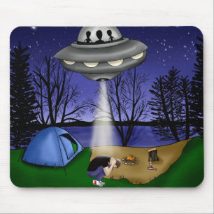 UFO Extraterrestrial Abduction Alien Mouse Mat