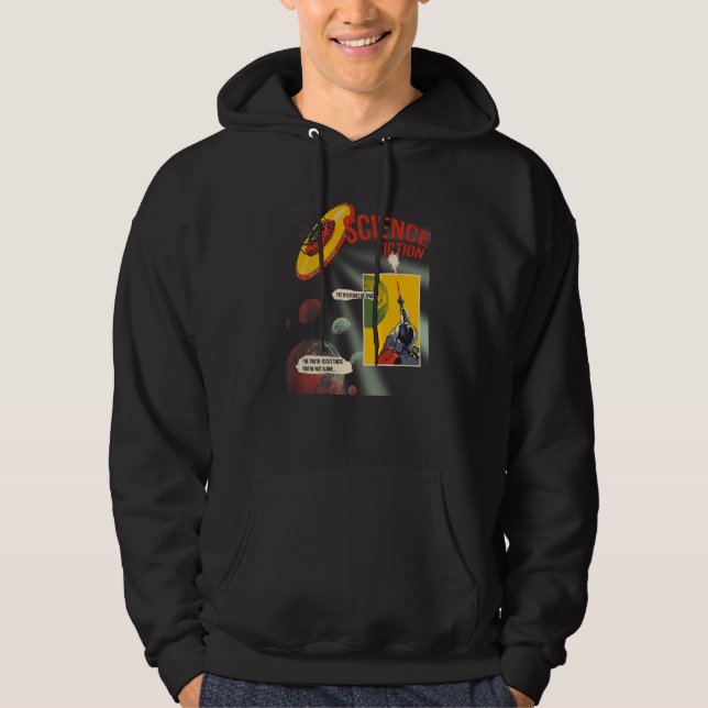 Ufo Flying Saucer Invasion 1950's Sience Fiction A Hoodie (Front)