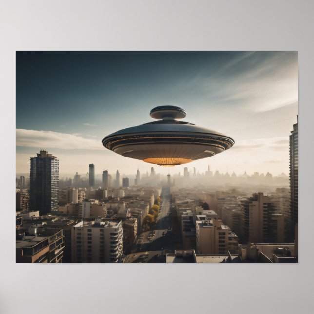 UFO Flying Saucer Poster (Front)