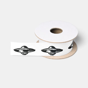 UFO flying saucer Satin Ribbon