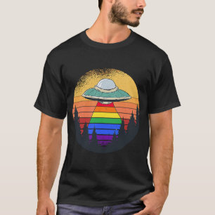 Ufo Flying Saucers LGBT gay & Lesbian pride LGBT g T-Shirt