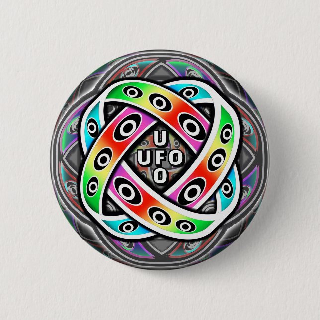 UFO - Fool The Eye 6 Cm Round Badge (Front)