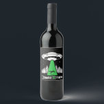 UFO, funny UFO, flying saucer, alien abduction Wine Label<br><div class="desc">This is the Best Gift for those who Love Alien,  Extraterrestrial,  Gift for Boyfriend,  Girlfriend. This alien abduction is the perfect birthday or Christmas gift for any alien lover.</div>