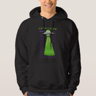 UFO Get In Loser Martian Abduction Urban Streetwea Hoodie