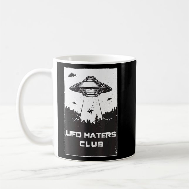 Ufo Haters Club Anti Ufo Social For Men Women  Coffee Mug (Left)