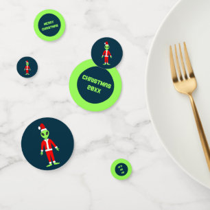 UFO Ho Ho Father Christmas alien Christmas Custom Confetti