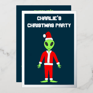 UFO Ho Ho Father Christmas alien Custom