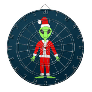 UFO Ho Ho Father Christmas alien Dartboard