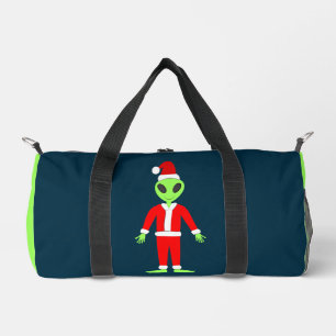 UFO Ho Ho Father Christmas alien Duffle Bag