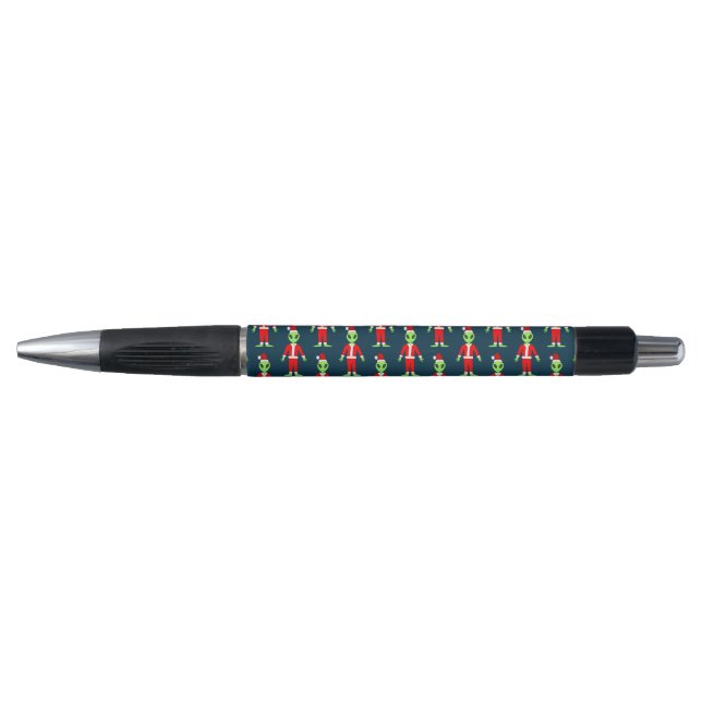 UFO Ho Ho Father Christmas alien Patterned (Front)