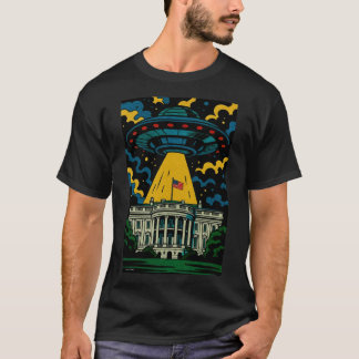 UFO Hovering Over White House T-Shirt