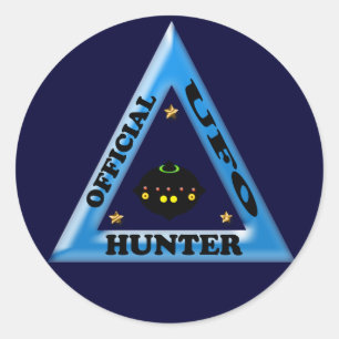UFO Hunter Classic Round Sticker