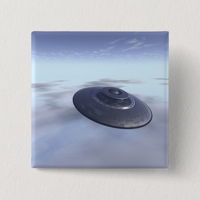 UFO in Flight Button (Front)