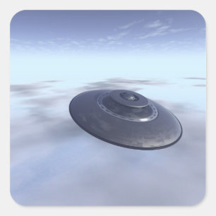 UFO in Flight Sticker