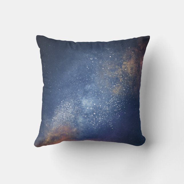 UFO in Space - Astronaut Alien Encounter Cushion (Back)