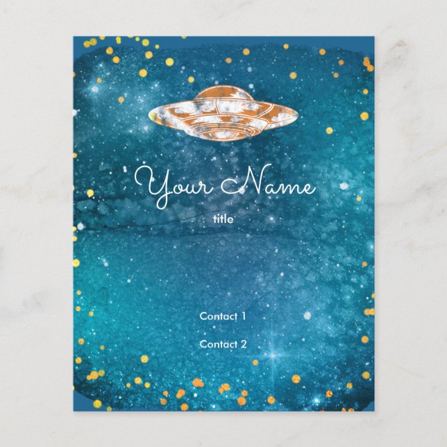 UFO  in the artistic galaxy  Flyer (Front)