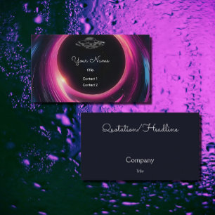 UFO  in the black hole  Business Card