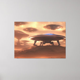 UFO Invasion Canvas Print